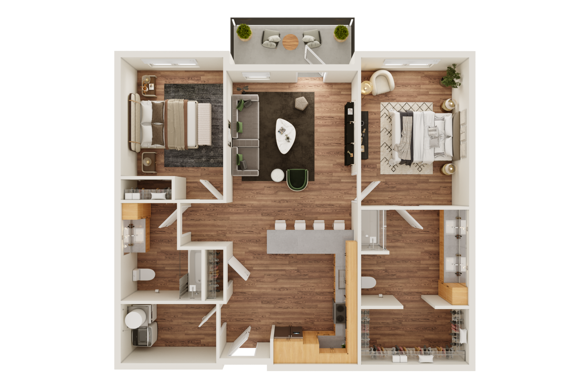 Floor plan layout diagram for Birch